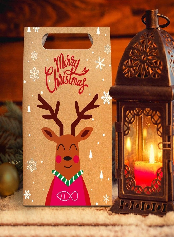 STEFORD Christmas Kraft Paper Gift Boxes,24PCS Christmas Candy Gift Treat Bags for Xmas Party Supplies - Image 5